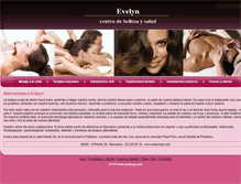 Tablet Screenshot of evelynspa.com